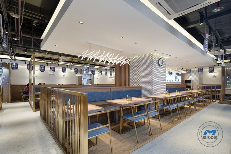 手工拉面館餐廳裝修設計大堂效果圖 手工拉面館餐廳裝修設計大堂效果圖