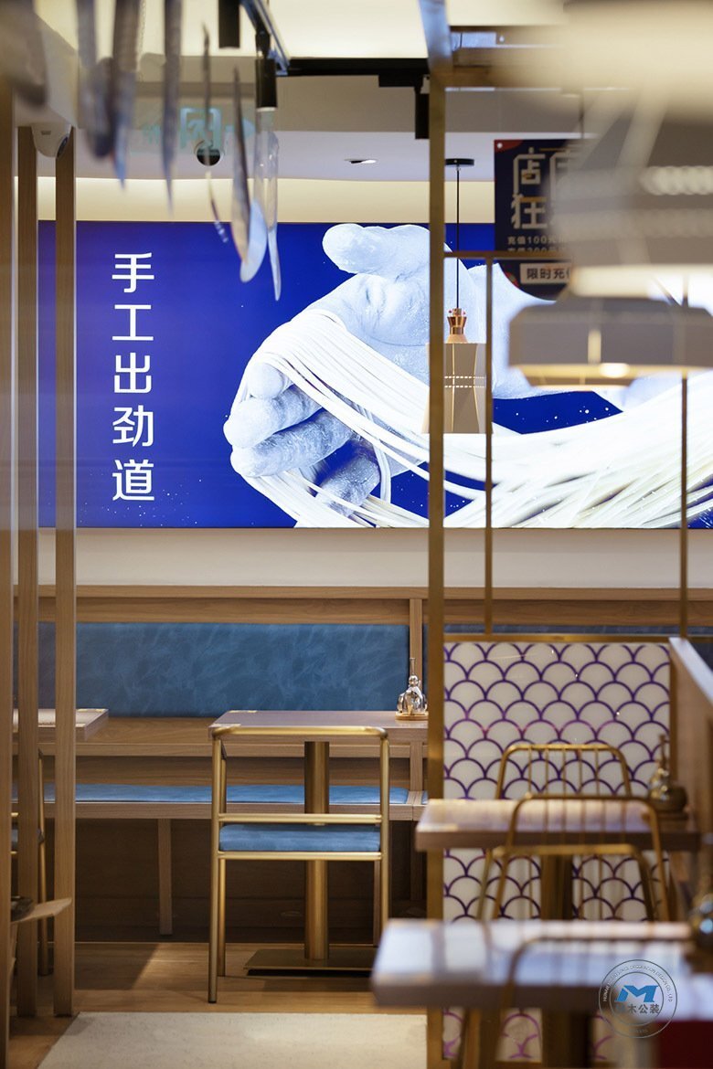 手工拉面館餐廳裝修設計隔斷效果圖 手工拉面館餐廳裝修設計隔斷效果圖